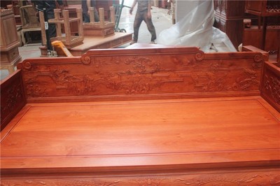 福建紅木家具廠誠(chéng)招加盟 東非酸枝木中式仿古羅漢床，東陽(yáng)十大品牌的卓越之選